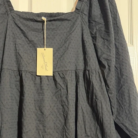 NWT UNIVERSAL THREAD Black Square Neck Dress XXL - Picture 2 of 3